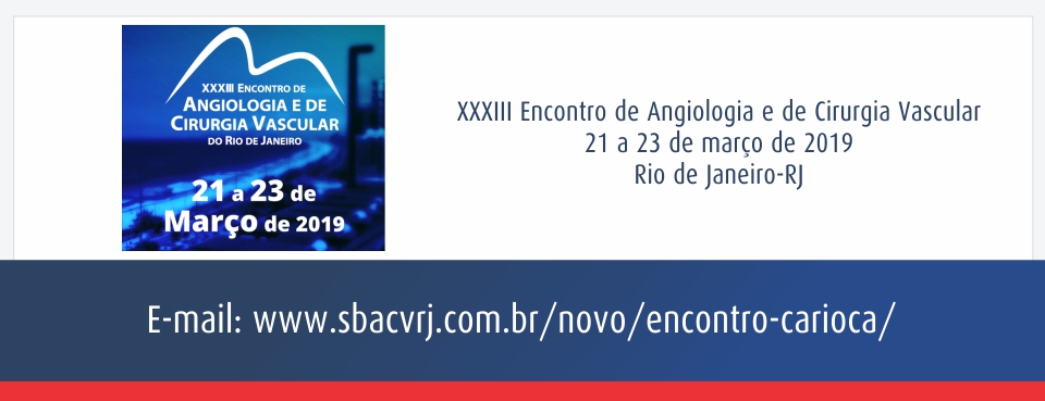 XXXIII Encontro Carioca de Angiologia e de Cirurgia Vascular